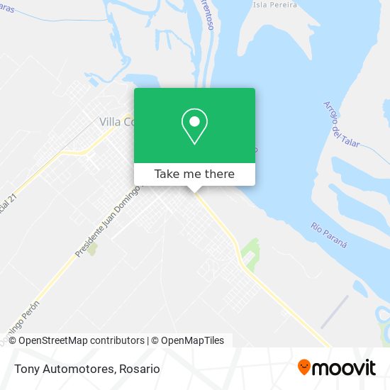 Tony Automotores map