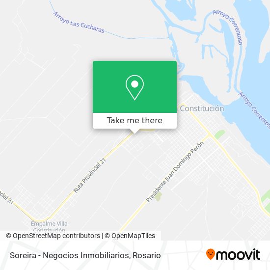 Soreira - Negocios Inmobiliarios map