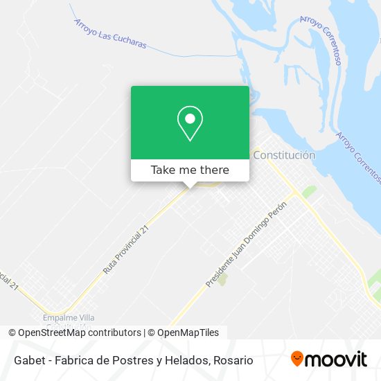 Gabet - Fabrica de Postres y Helados map