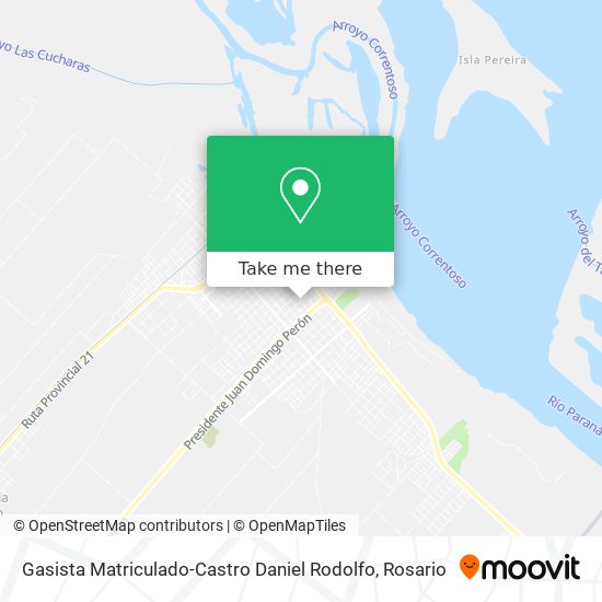 Gasista Matriculado-Castro Daniel Rodolfo map