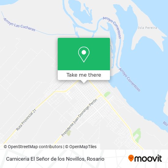 Mapa de Carniceria El Señor de los Novillos