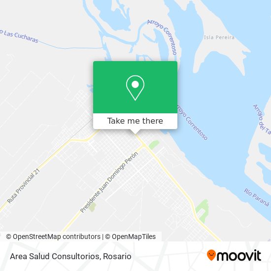 Mapa de Area Salud Consultorios