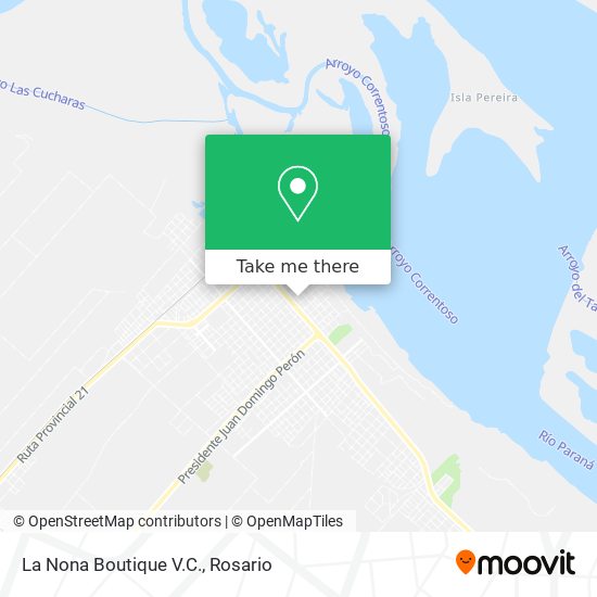 Mapa de La Nona Boutique V.C.