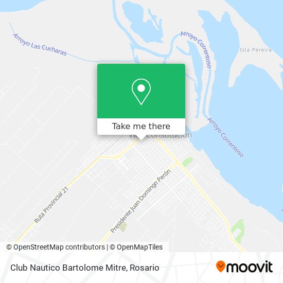 Mapa de Club Nautico Bartolome Mitre