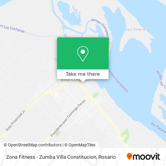 Zona Fitness - Zumba Villa Constitucion map