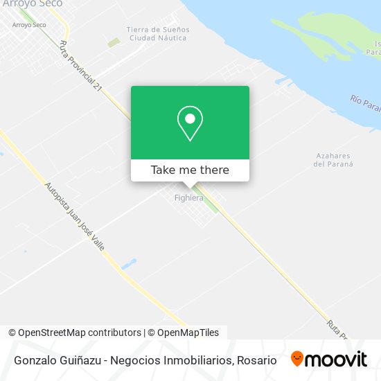 Mapa de Gonzalo Guiñazu - Negocios Inmobiliarios