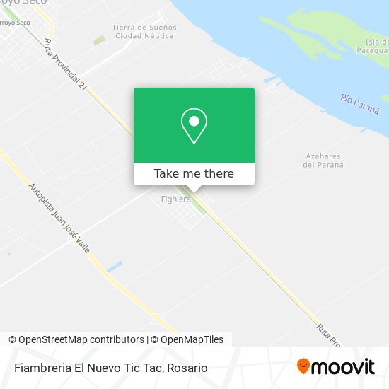 Mapa de Fiambreria El Nuevo Tic Tac
