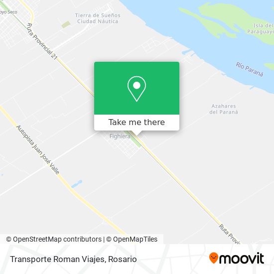 Transporte Roman Viajes map