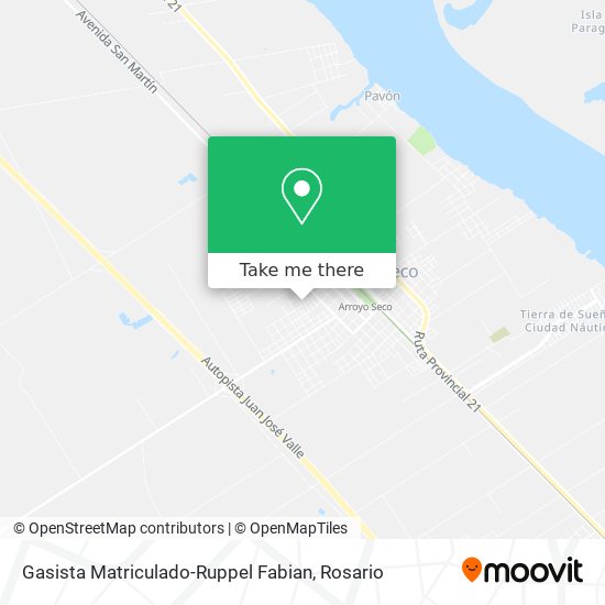 Gasista Matriculado-Ruppel Fabian map