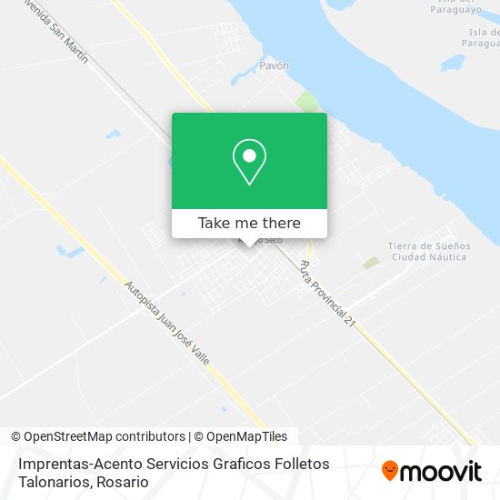 Imprentas-Acento Servicios Graficos Folletos Talonarios map