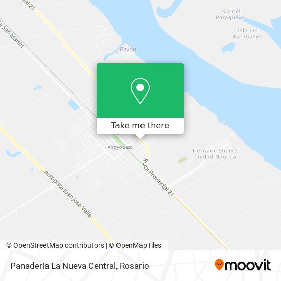 Panadería La Nueva Central map