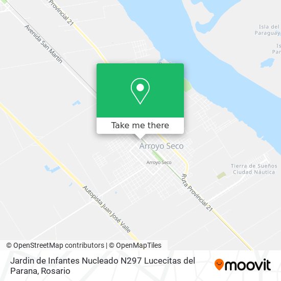 Mapa de Jardin de Infantes Nucleado N297 Lucecitas del Parana