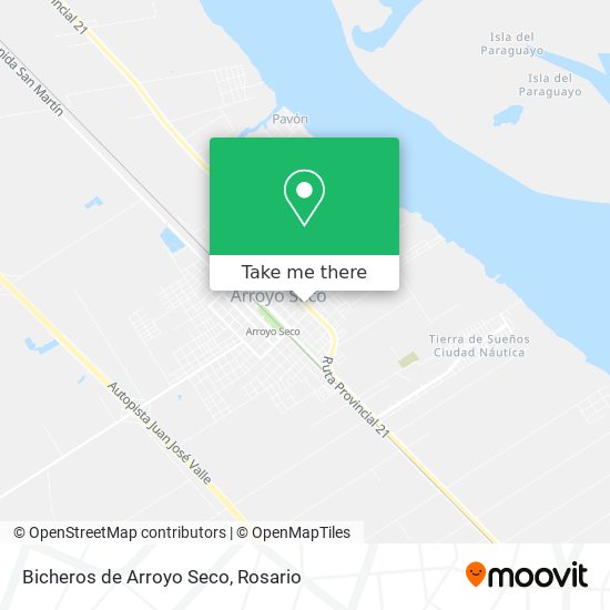Bicheros de Arroyo Seco map