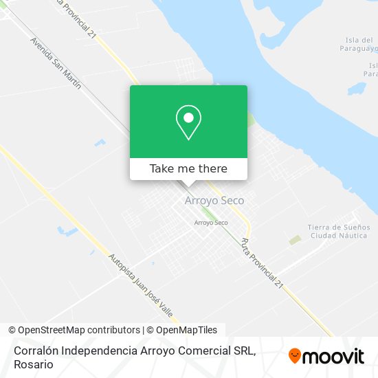 Mapa de Corralón Independencia Arroyo Comercial SRL