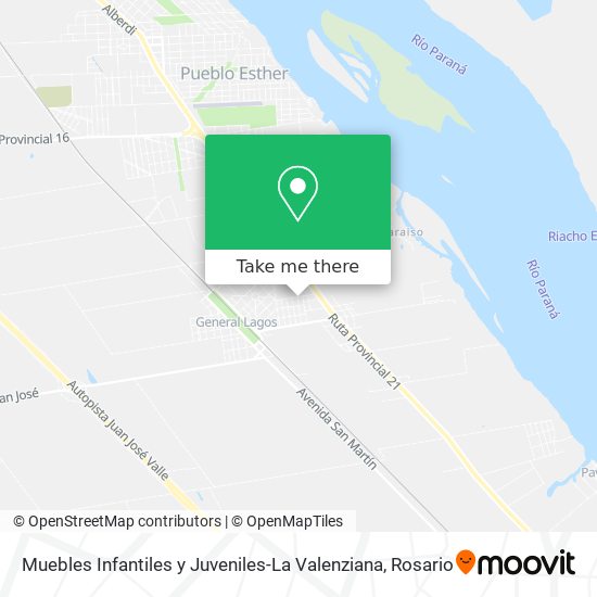 Muebles Infantiles y Juveniles-La Valenziana map