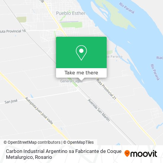 Carbon Industrial Argentino sa Fabricante de Coque Metalurgico map