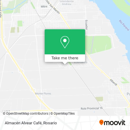 Mapa de Almacén Alvear Café