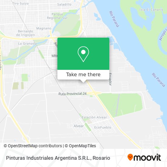 Mapa de Pinturas Industriales Argentina S.R.L.