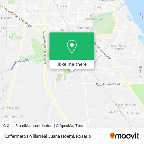 Enfermeros-Villarreal Juana Noemi map