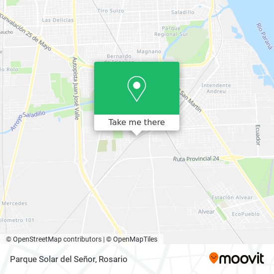 Parque Solar del Señor map