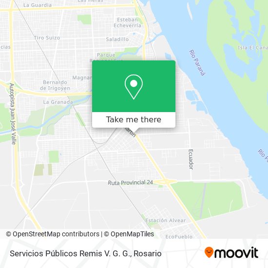 Mapa de Servicios Públicos Remis V. G. G.