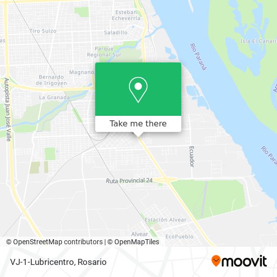 Mapa de VJ-1-Lubricentro