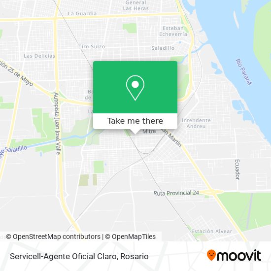 Mapa de Servicell-Agente Oficial Claro