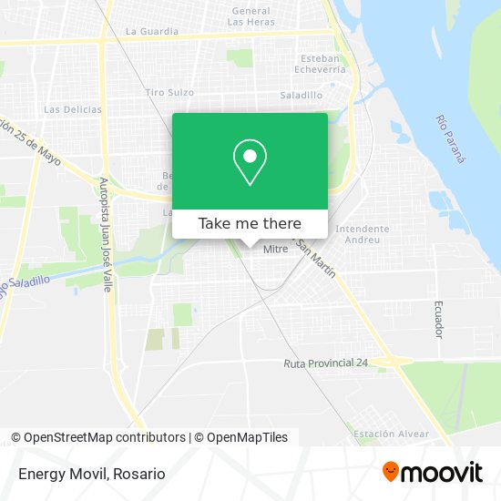 Energy Movil map