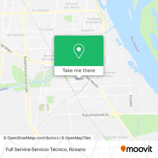 Full Service-Servicio Técnico map