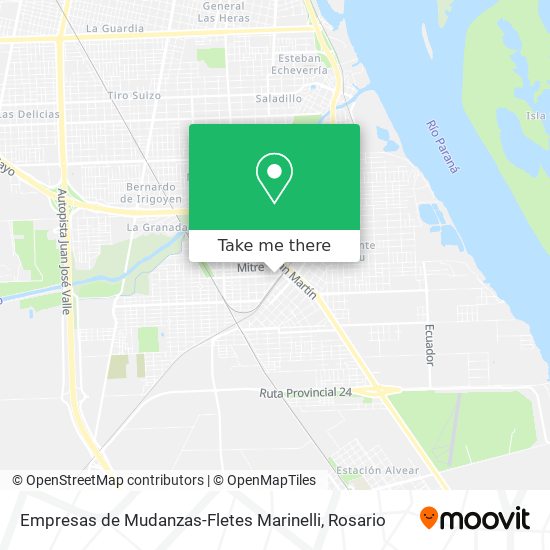 Empresas de Mudanzas-Fletes Marinelli map