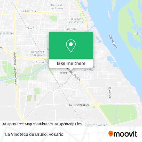 Mapa de La Vinoteca de Bruno
