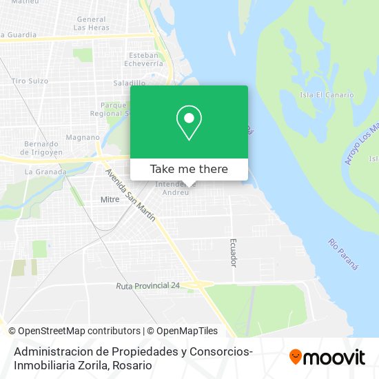 Administracion de Propiedades y Consorcios-Inmobiliaria Zorila map