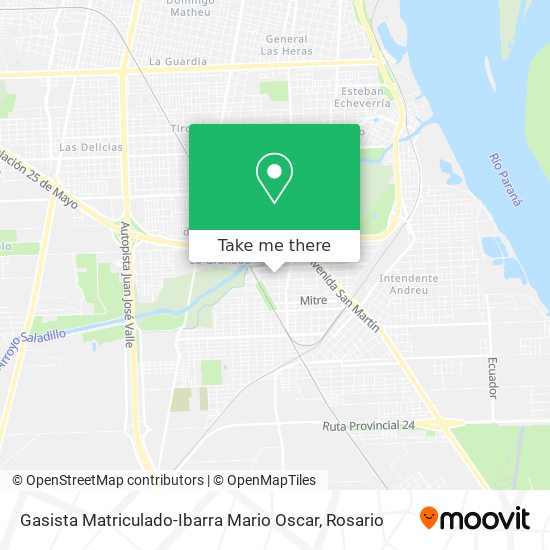 Gasista Matriculado-Ibarra Mario Oscar map