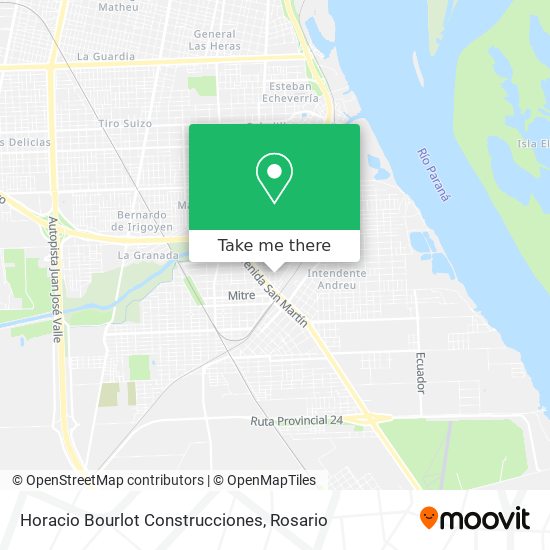 Horacio Bourlot Construcciones map
