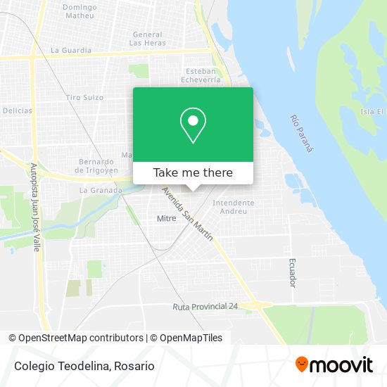 Mapa de Colegio Teodelina