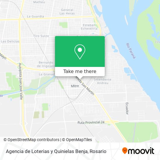 Agencia de Loterias y Quinielas Benja map