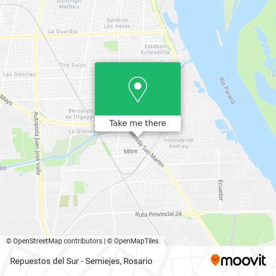 Repuestos del Sur - Semiejes map