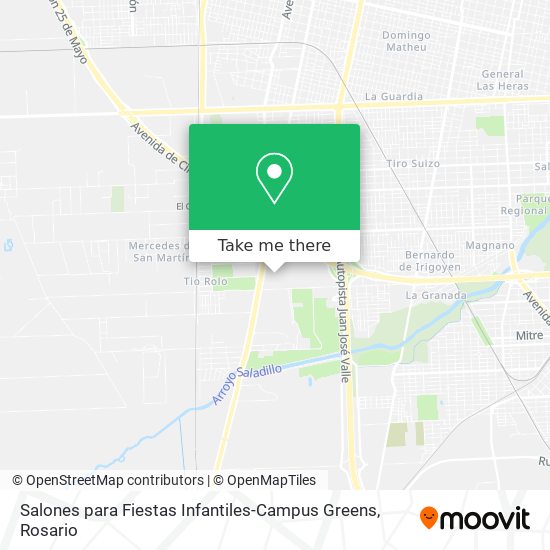 Salones para Fiestas Infantiles-Campus Greens map