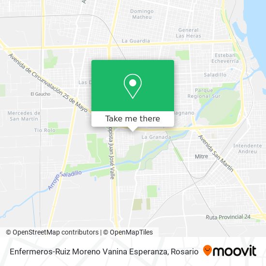 Enfermeros-Ruiz Moreno Vanina Esperanza map
