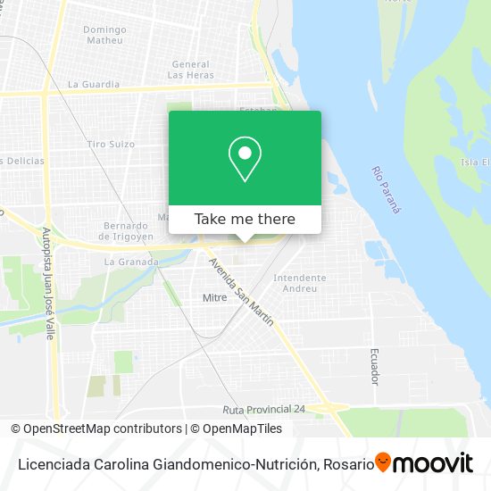 Mapa de Licenciada Carolina Giandomenico-Nutrición