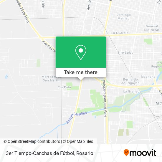3er Tiempo-Canchas de Fútbol map