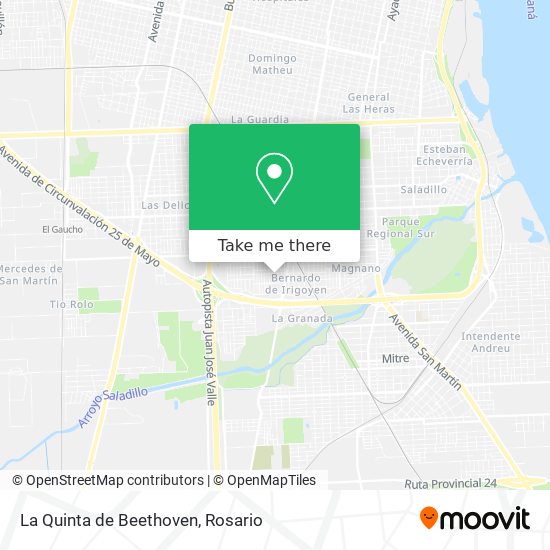 La Quinta de Beethoven map