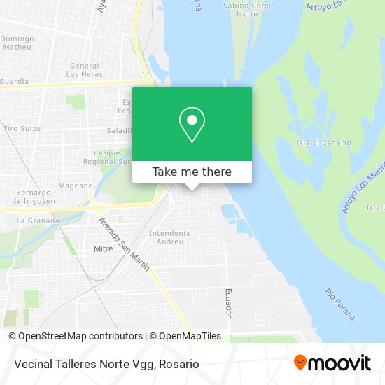 Vecinal Talleres Norte Vgg map