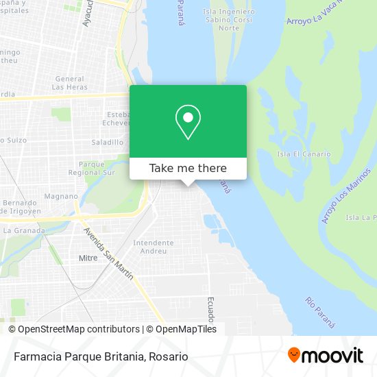 Farmacia Parque Britania map