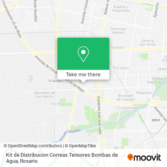 Mapa de Kit de Distribucion Correas Tensores Bombas de Agua