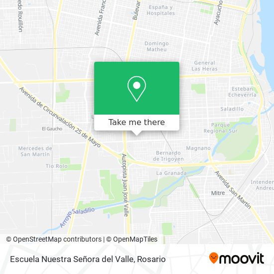 Escuela Nuestra Señora del Valle map