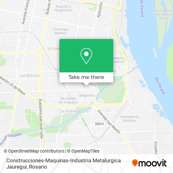 Construcciones-Maquinas-Industria Metalurgica Jauregui map