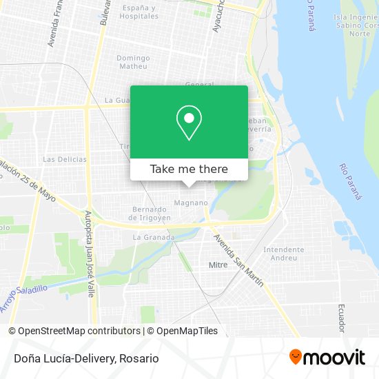 Doña Lucía-Delivery map
