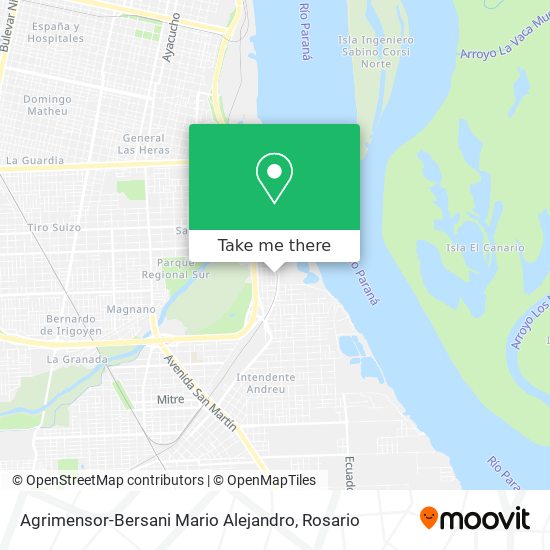 Agrimensor-Bersani Mario Alejandro map