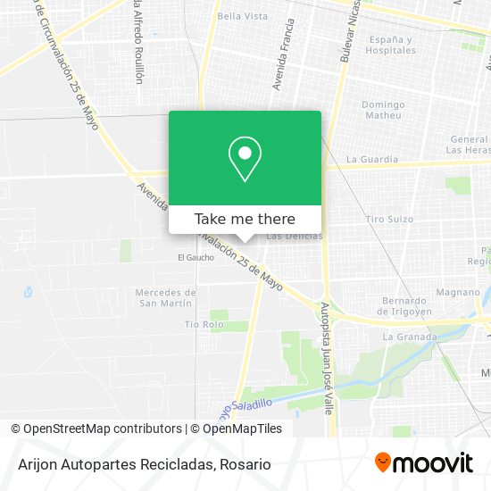 Arijon Autopartes Recicladas map
